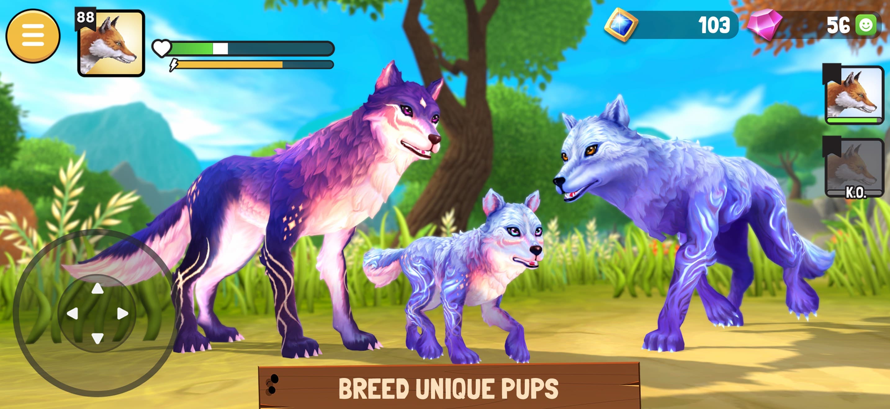 Animal Kingdoms: Wolf Sim MMO screenshot 1 - screenshot
