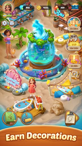 Seaside Escape®: Merge & Story screenshot 5 - screenshot