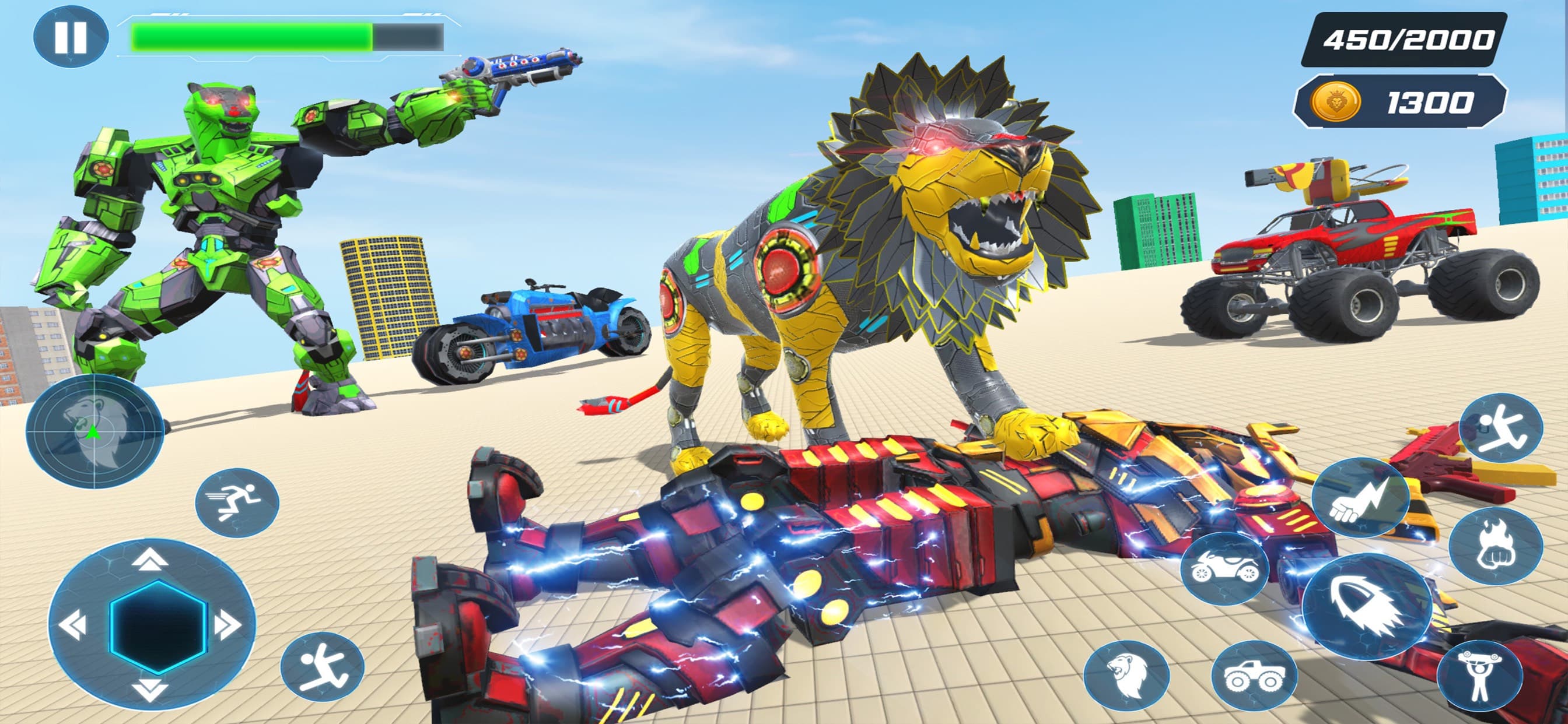 Lion Robot Superhero Battle screenshot 1 - screenshot