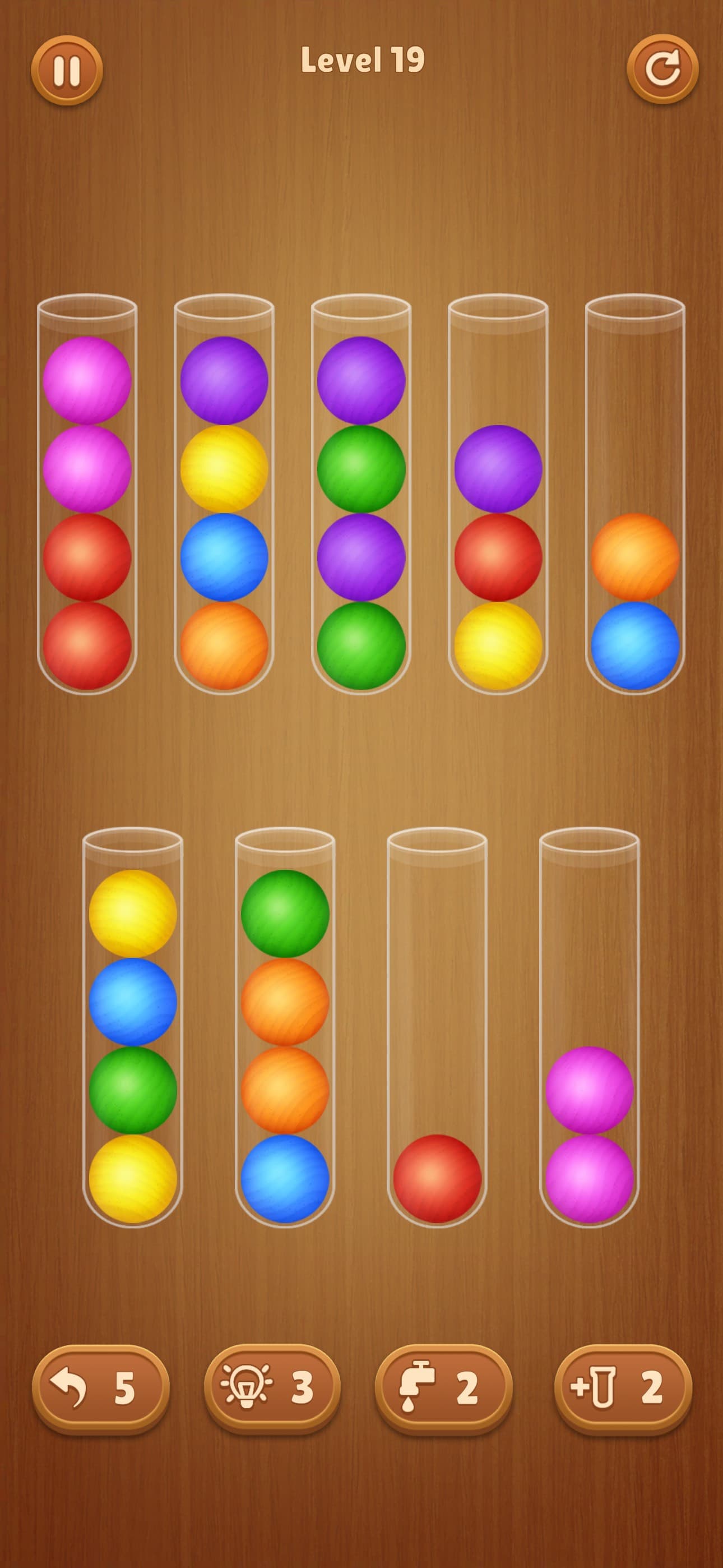 Color Ball Sort Wooden Puzzle screenshot 4 - screenshot
