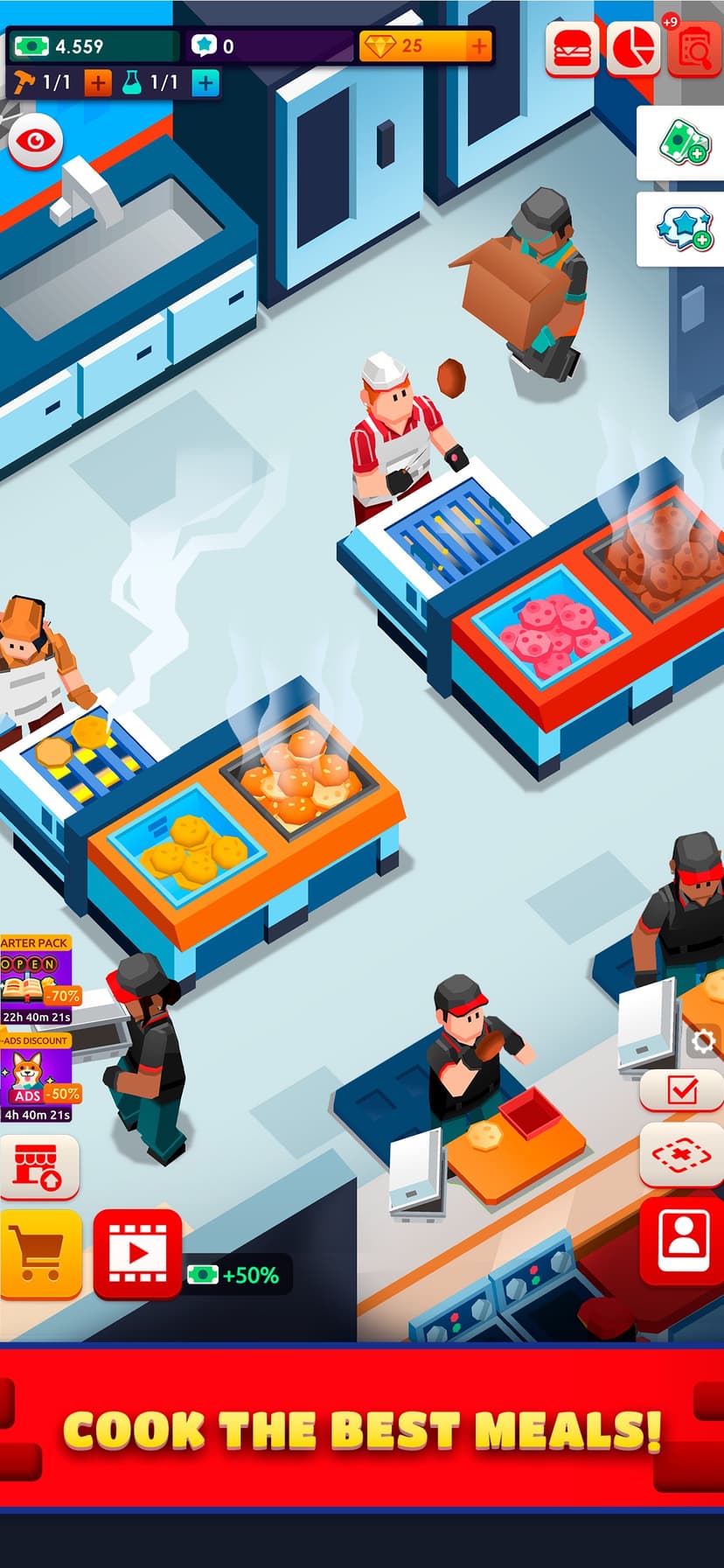 Idle Burger Empire Tycoon—Game screenshot 3 - screenshot