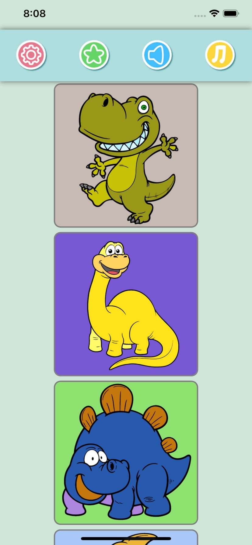 Dino Coloring Pages for Kids screenshot 4 - screenshot