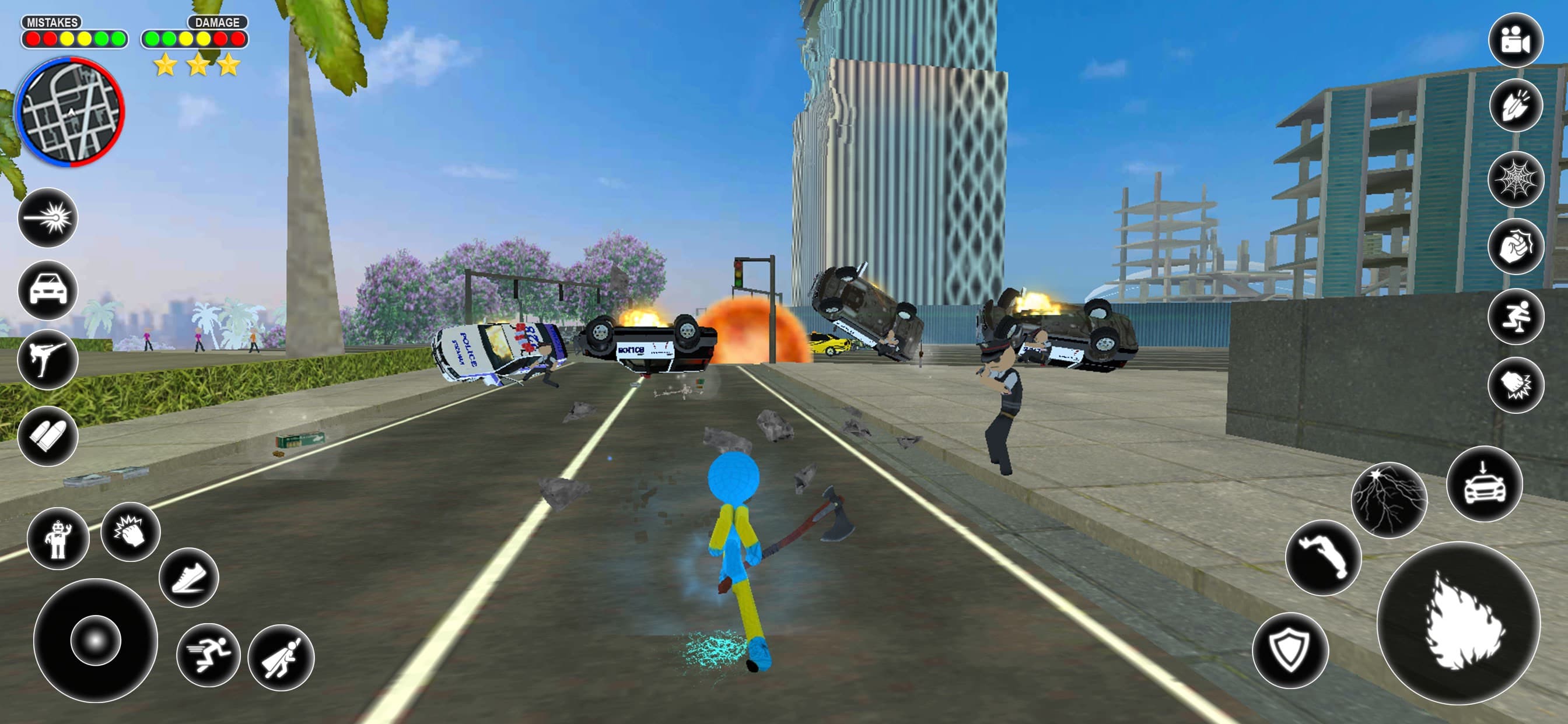Stickman Rope Hero Spider Game screenshot 6 - screenshot