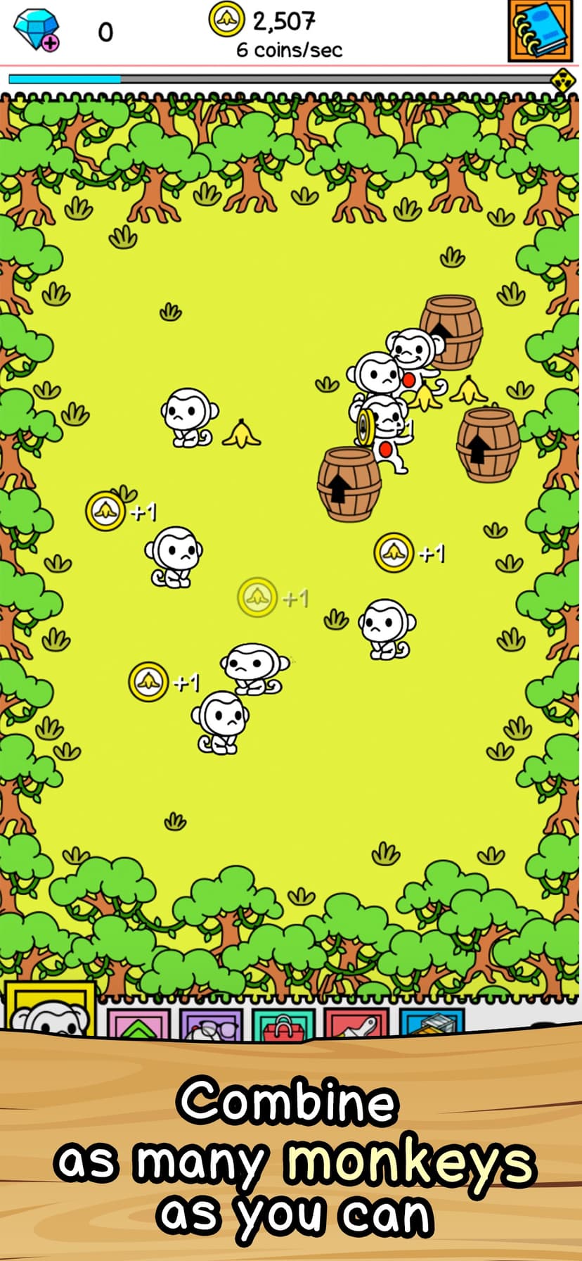 Monkey Evolution Merge screenshot 1 - screenshot