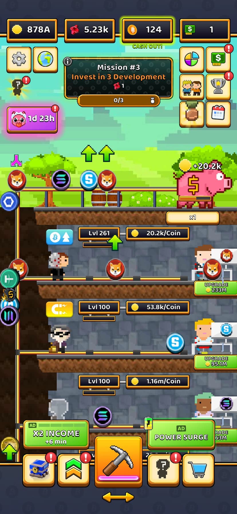 Bitcoin Miner: Idle Tycoon screenshot 1 - screenshot