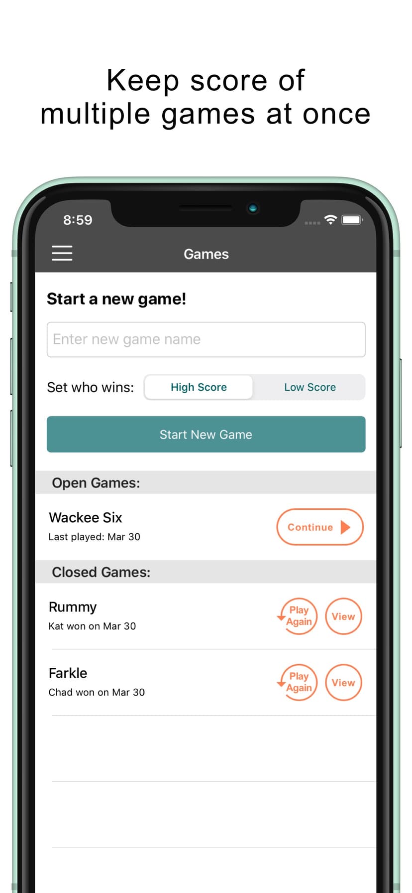 Keep Score GameKeeper screenshot 3 - screenshot