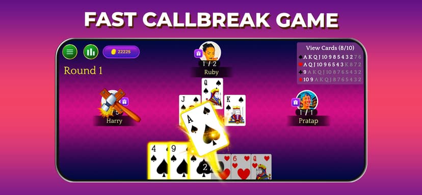Callbreak Card Game : Offline screenshot 1 - screenshot