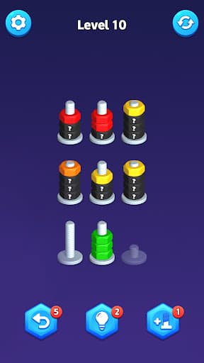 Nut Puzzle - Nut Sort Games screenshot 10 - screenshot