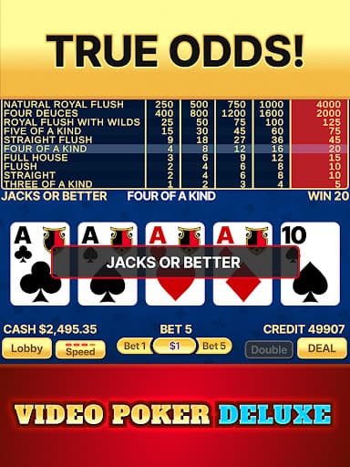 Video Poker Deluxe screenshot 9 - screenshot
