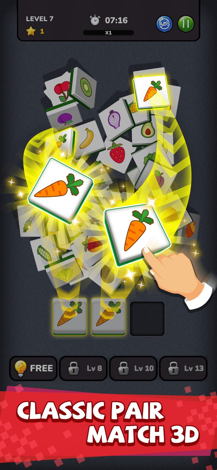Pair Match 3D - Matching Tile screenshot 1 - screenshot