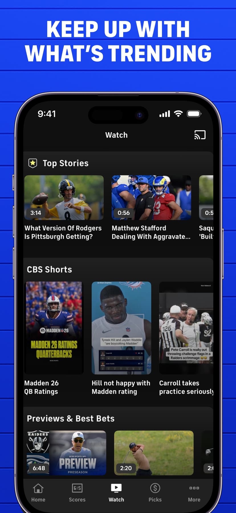 CBS Sports App: Scores & News screenshot 6 - screenshot