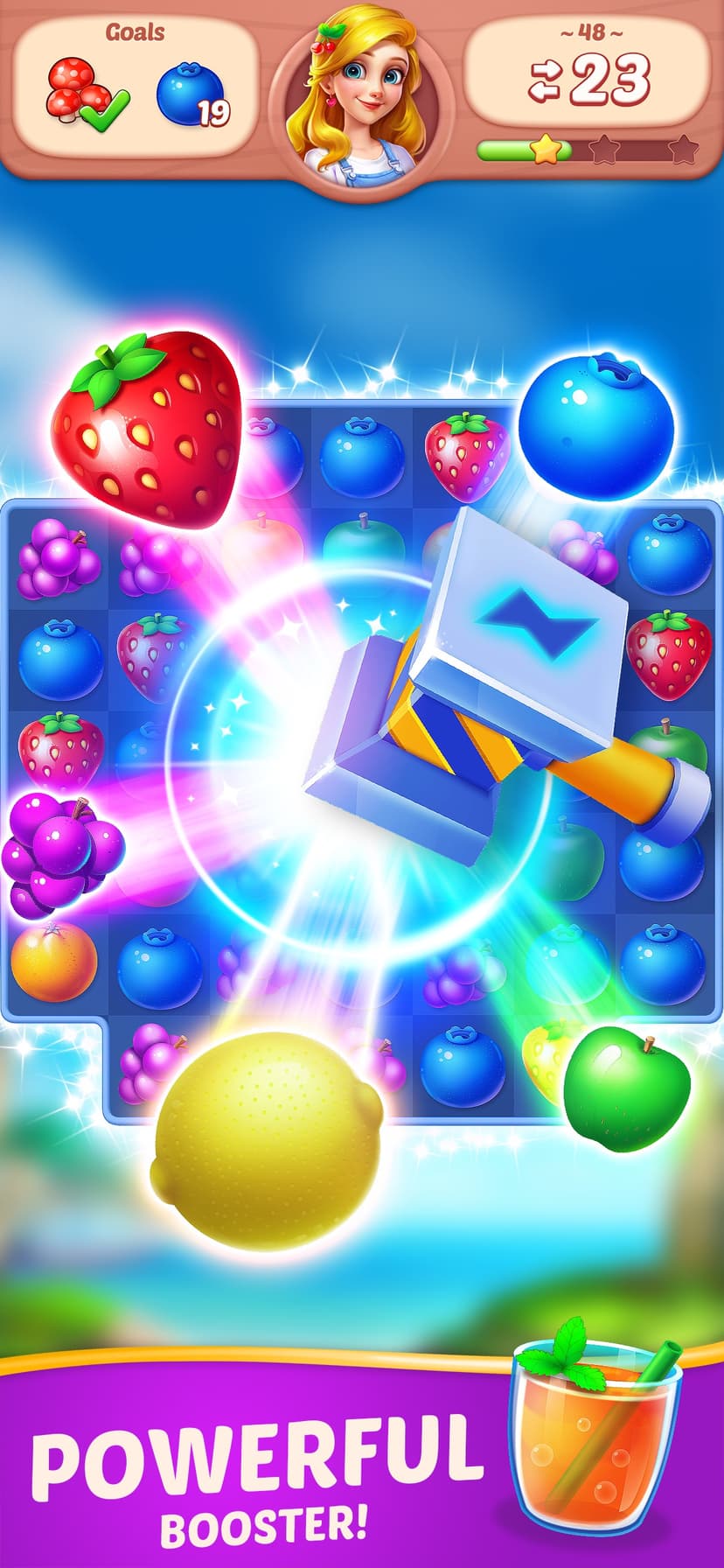 Fruit Diary - Merge & Match 3 screenshot 2 - screenshot