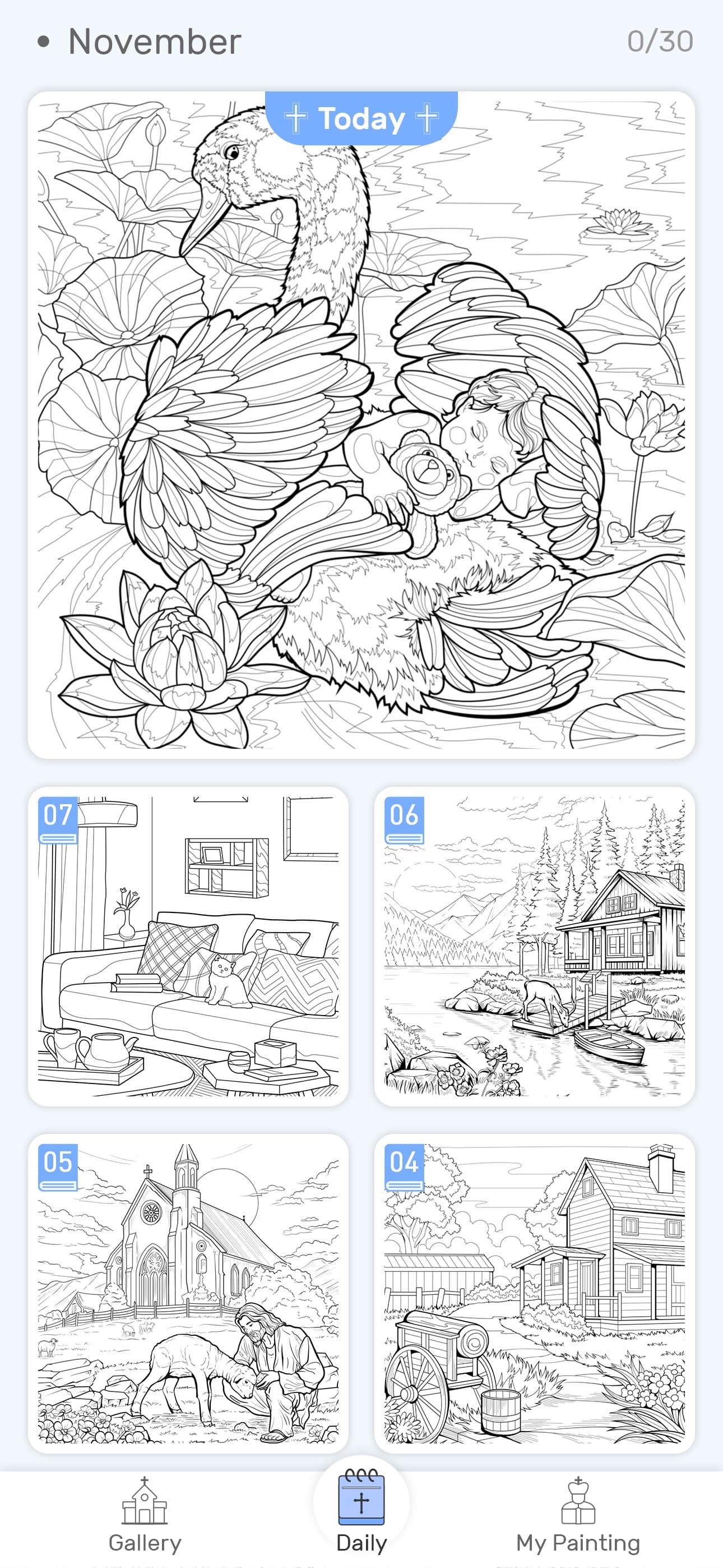 Bible Color Paint By Number screenshot 7 - screenshot