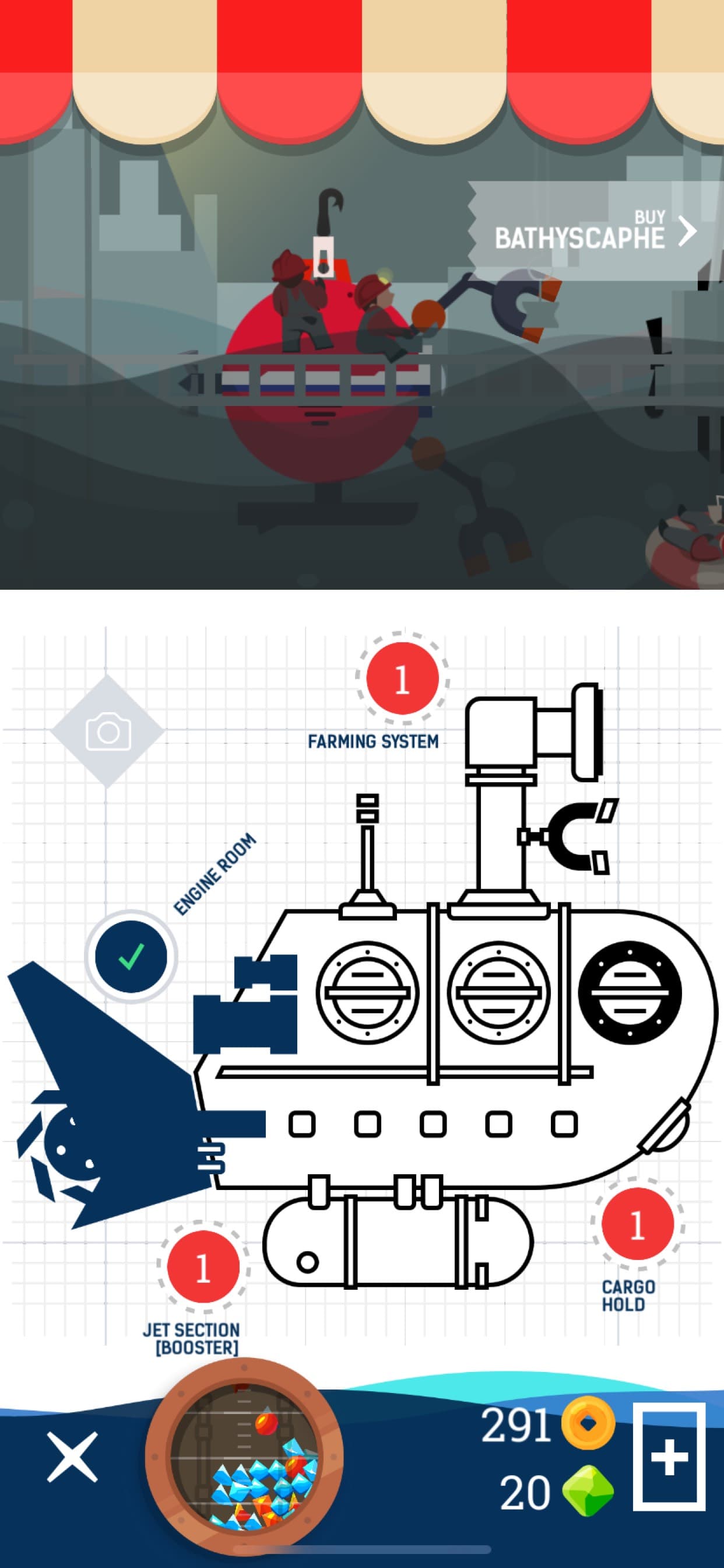 Idle Submarine: Raft to Boat screenshot 2 - screenshot