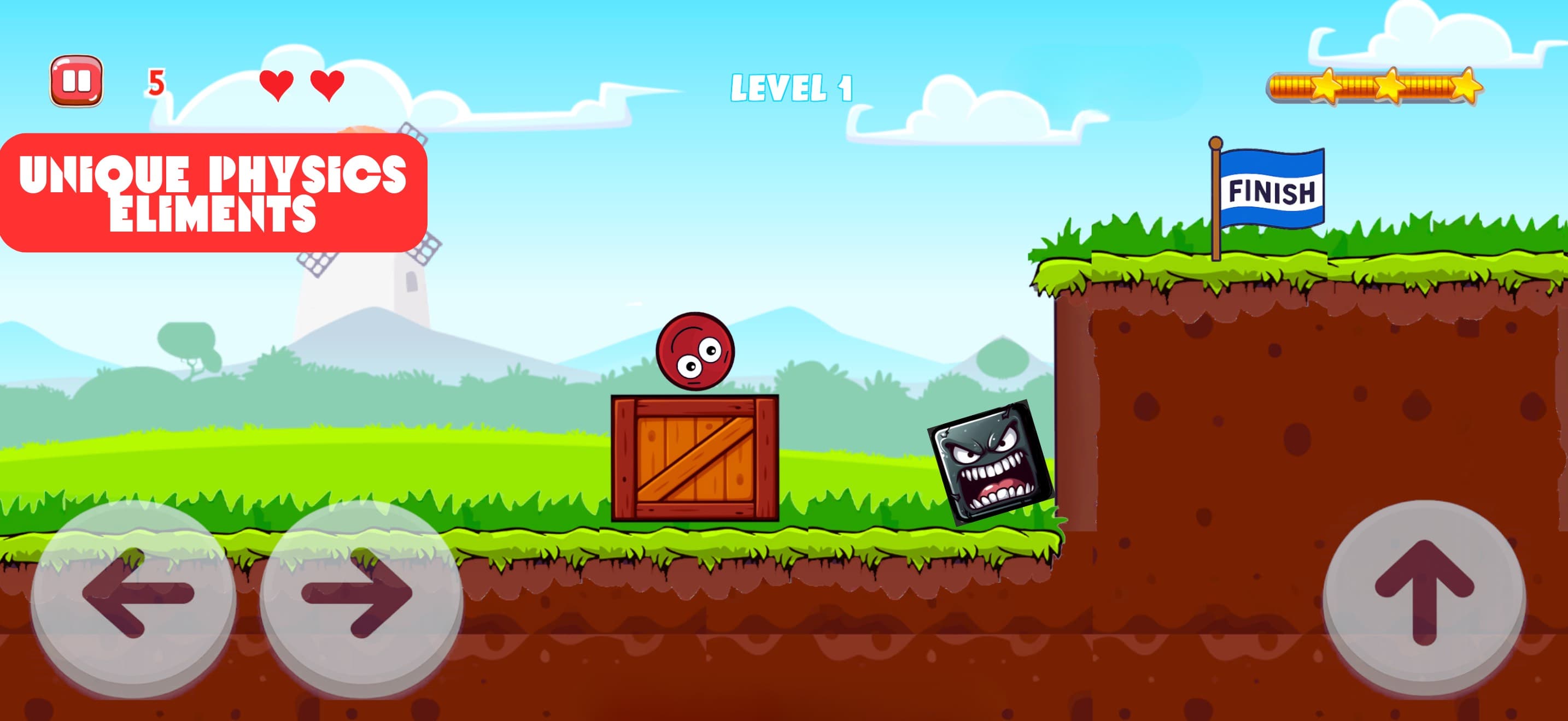 Plants Ball 5 - Red Ball Game screenshot 5 - screenshot