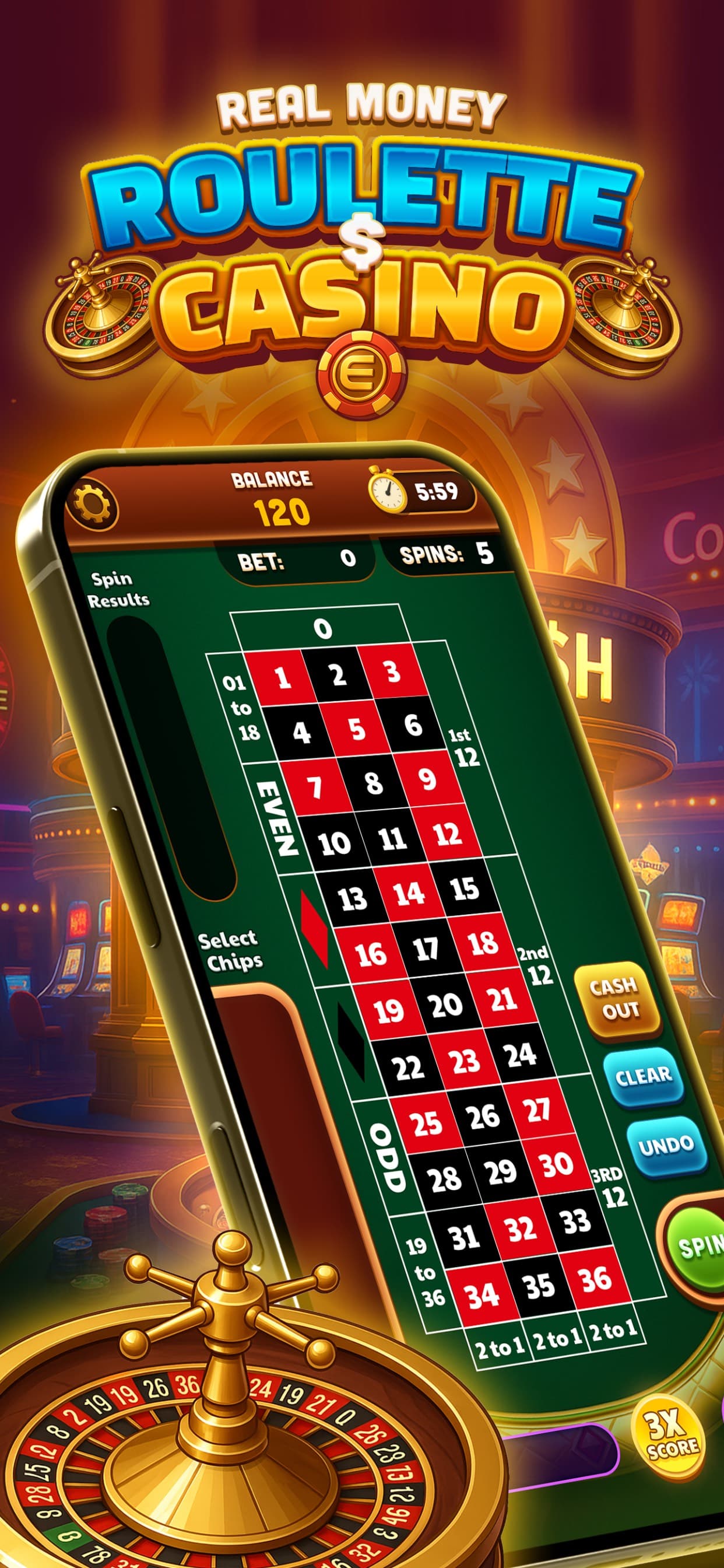 Real Money Roulette & Slots screenshot 1 - screenshot