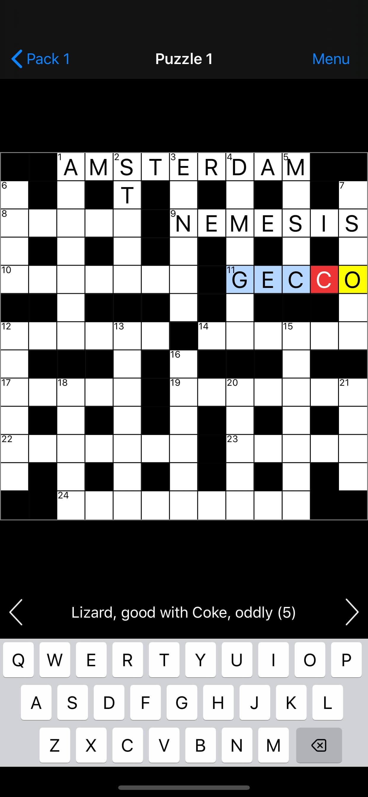 Cryptic Crossword screenshot 4 - screenshot