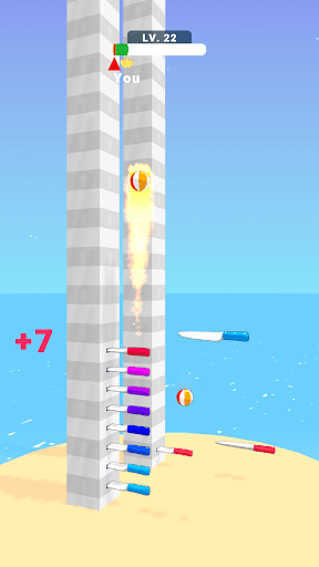 Ball Up: Knife Racing screenshot 1 - screenshot
