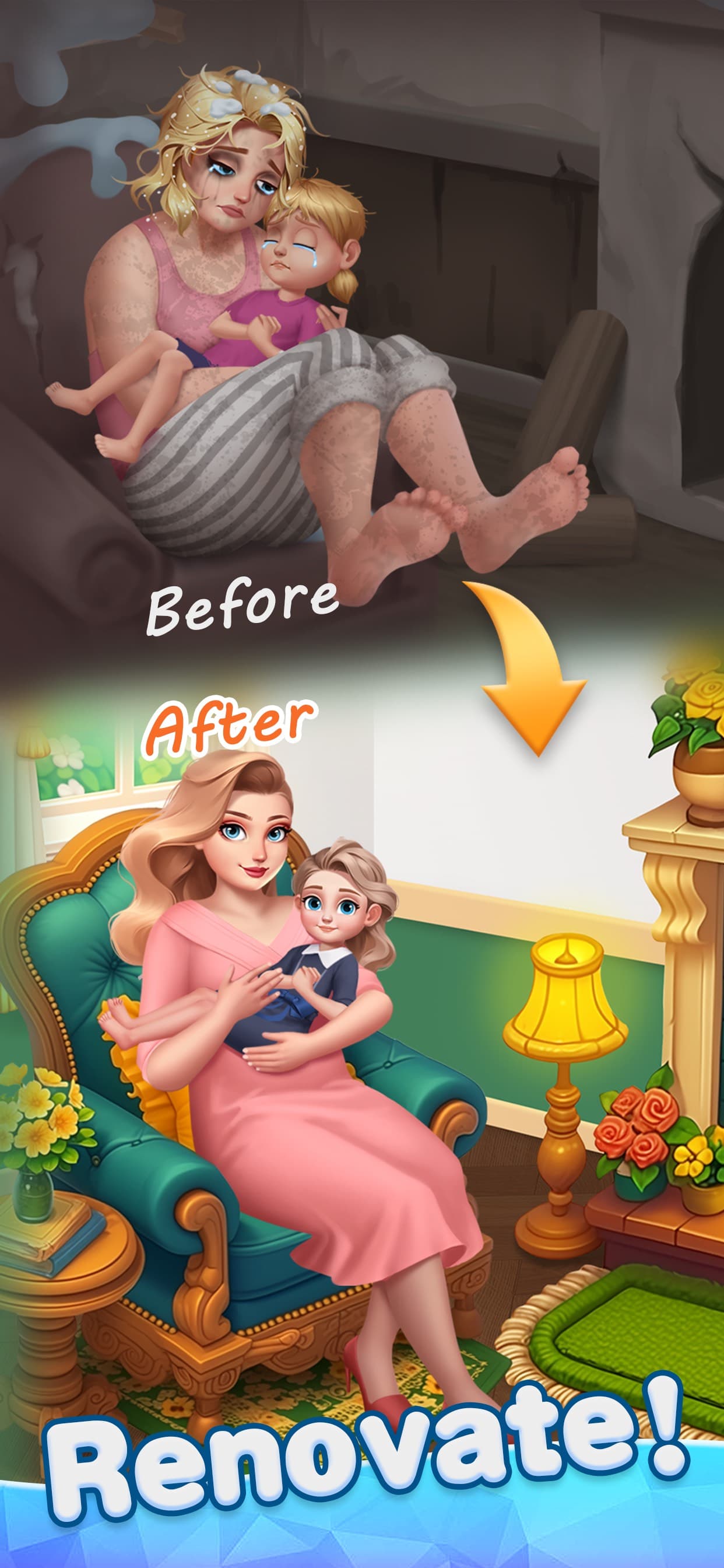 Beauty Tiles: Story & Makeover screenshot 2 - screenshot