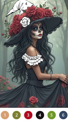 Macabre Color Paint By Number screenshot 3 - screenshot
