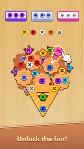 Wood Screw Puzzle - Bolts Sort screenshot 3 - screenshot
