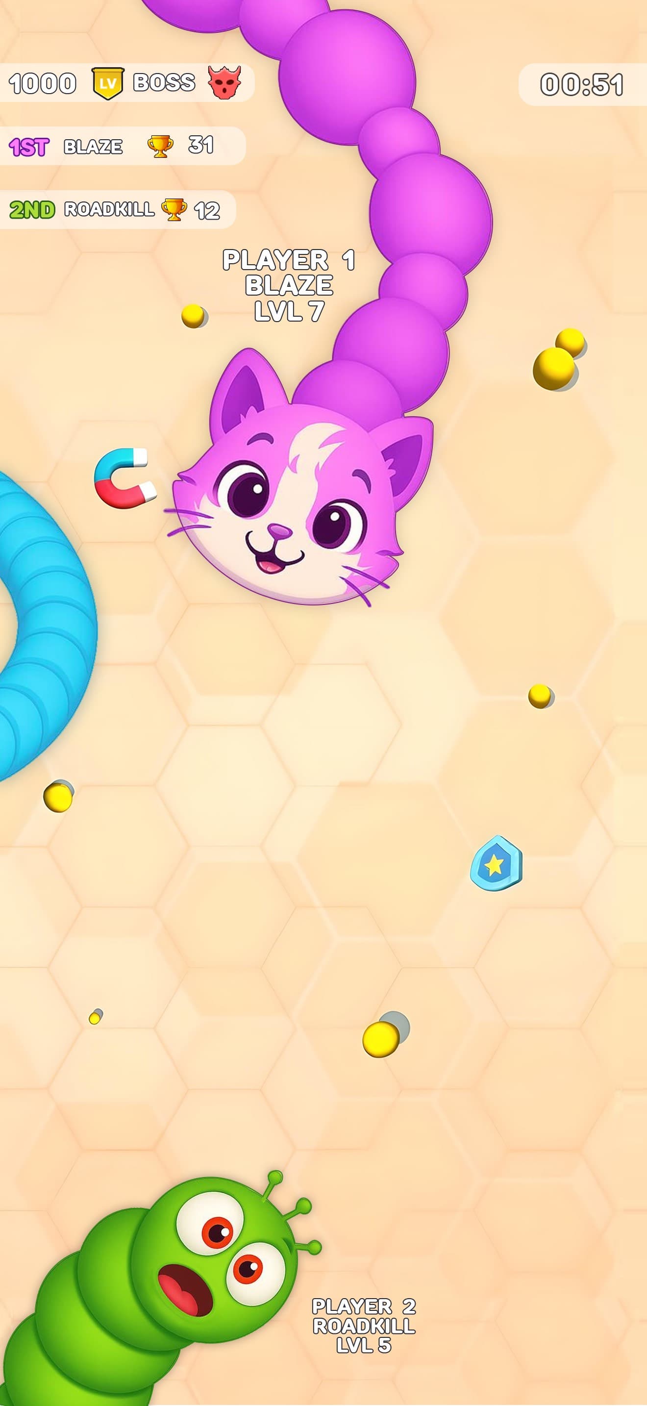 Tangled Worms Clash screenshot 1 - screenshot