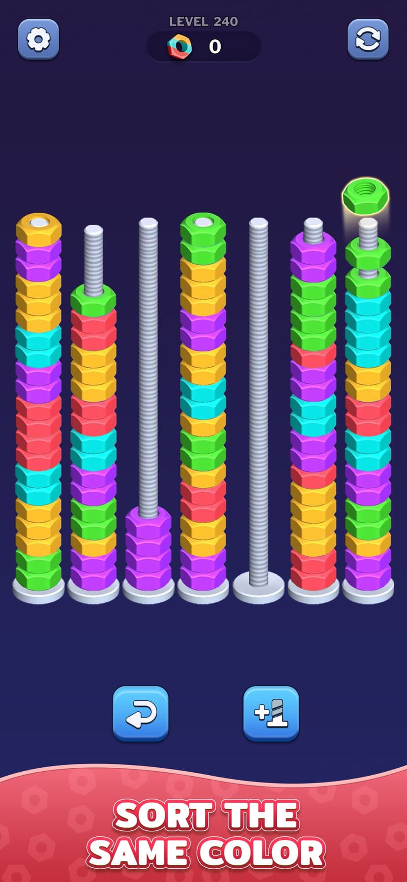 Nut Sort Games - Color Sorting screenshot 1 - screenshot