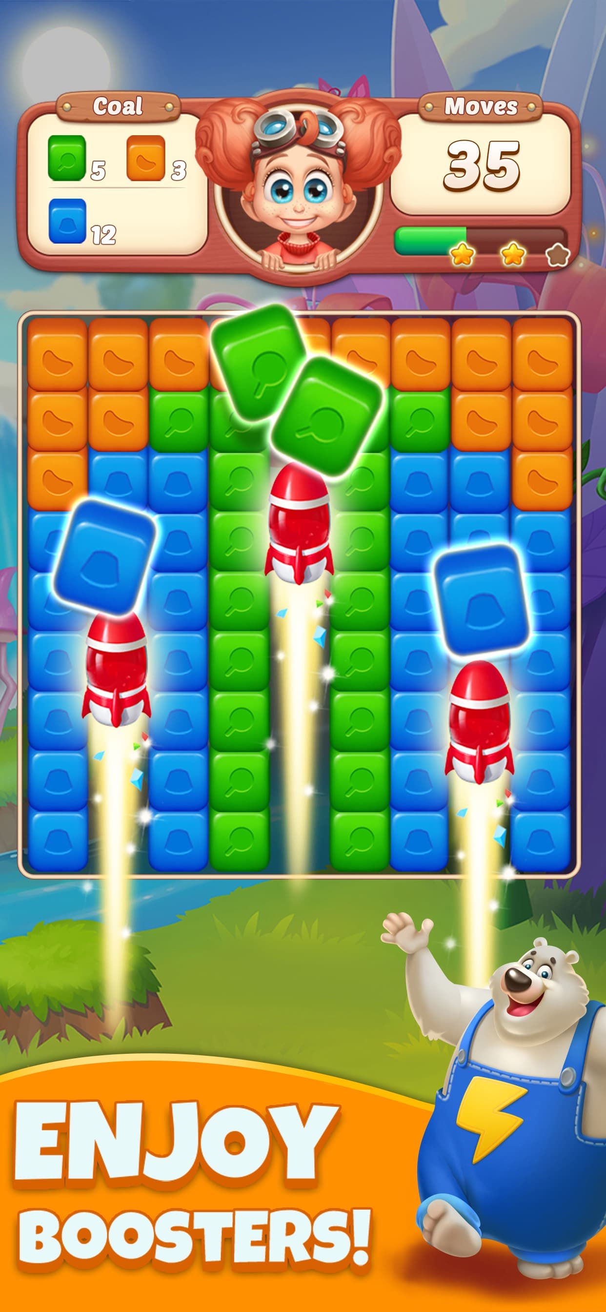 Cube Blast Jungle: Puzzle Game screenshot 3 - screenshot