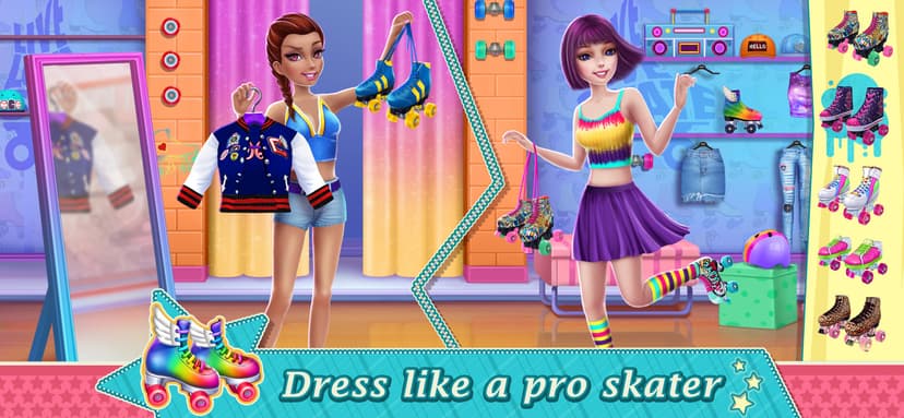 Roller Skating Girls screenshot 1 - screenshot