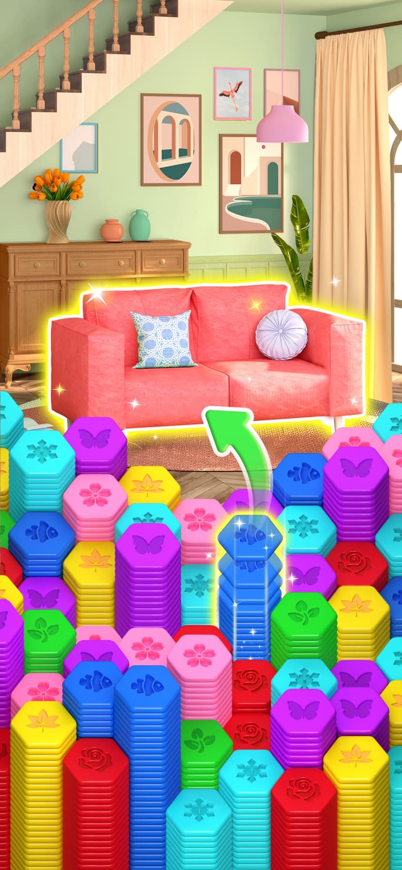 Hexa Up! screenshot 1 - screenshot