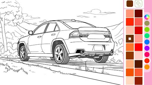 Car coloring games - Color car screenshot 6 - screenshot