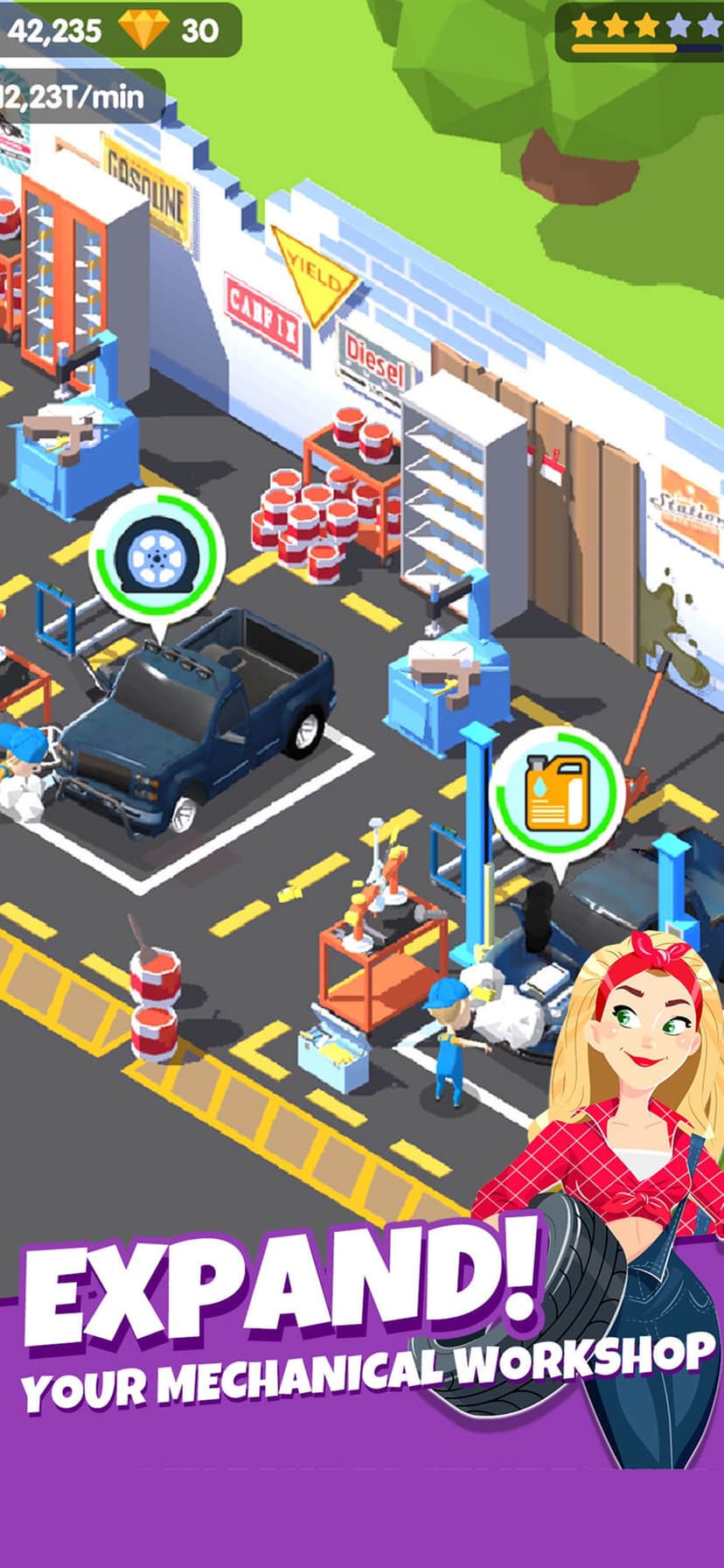 Idle Car Fix - Garage Tycoon screenshot 1 - screenshot