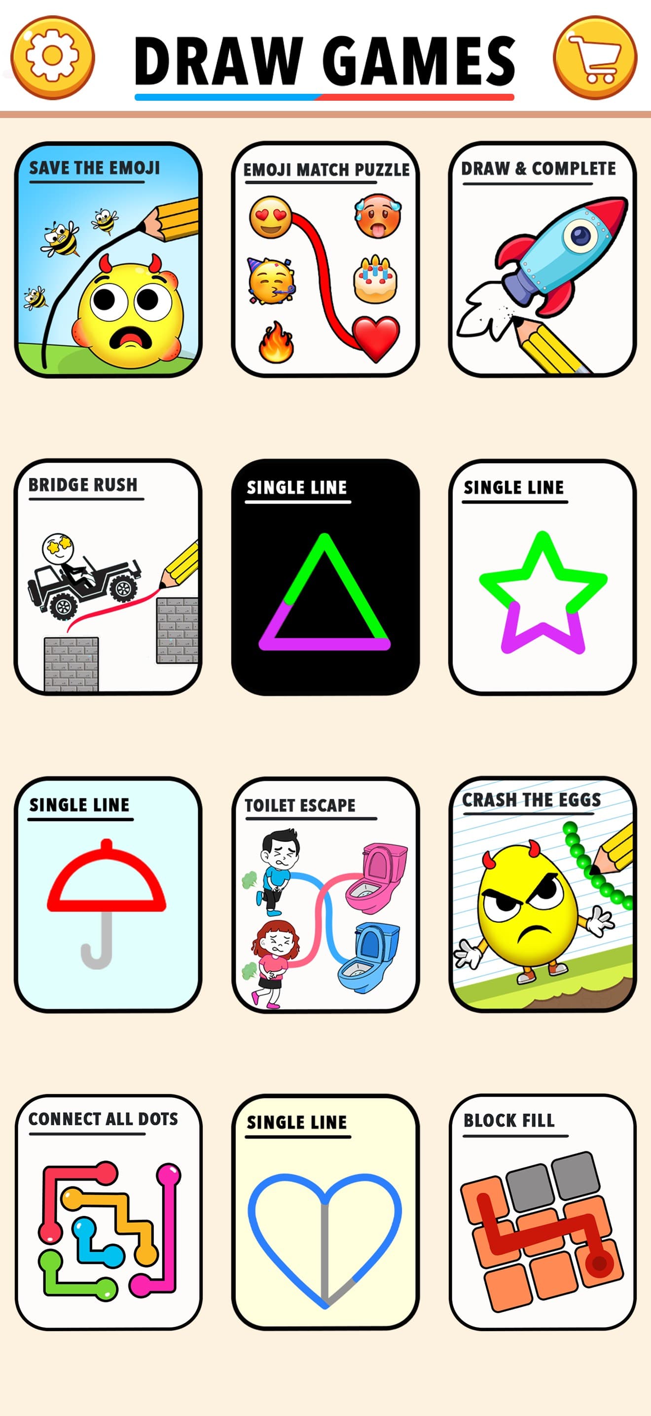 Single Line Draw: Mini Games screenshot 2 - screenshot