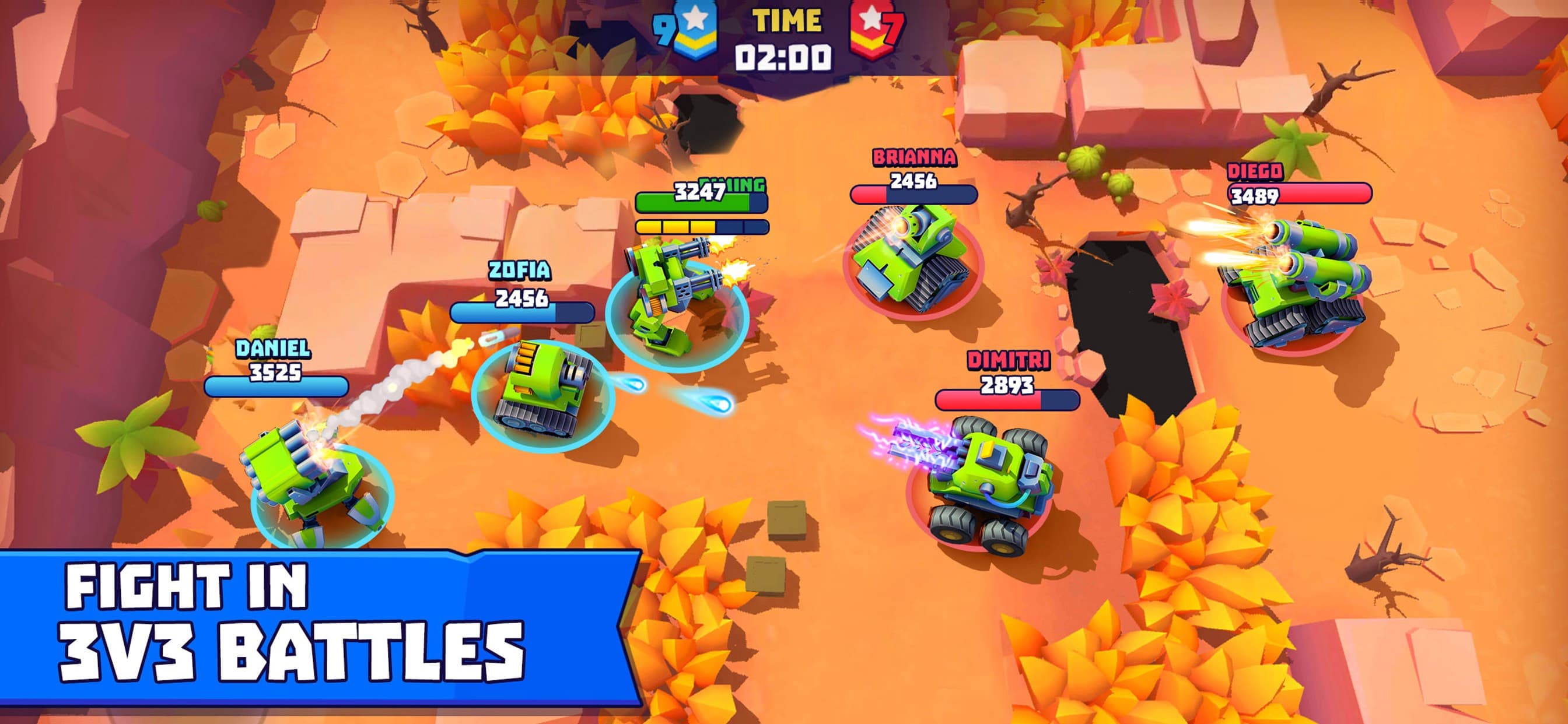 Tanks a Lot: 3v3 Tank Battles screenshot 1 - screenshot