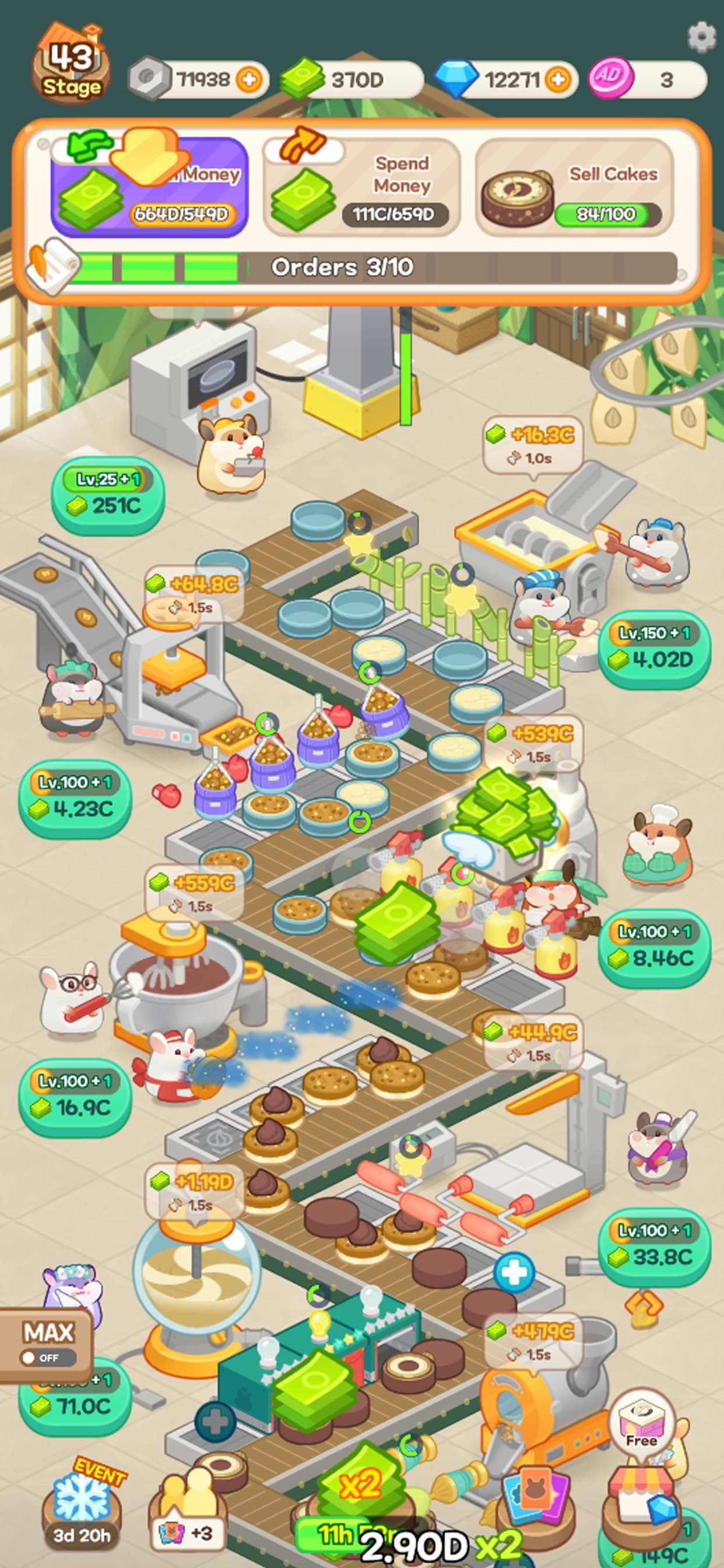 Hamster Tycoon : Cake Maker screenshot 2 - screenshot