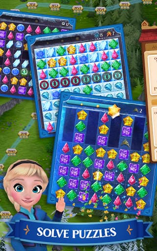 Disney Frozen Free Fall Games screenshot 1 - screenshot