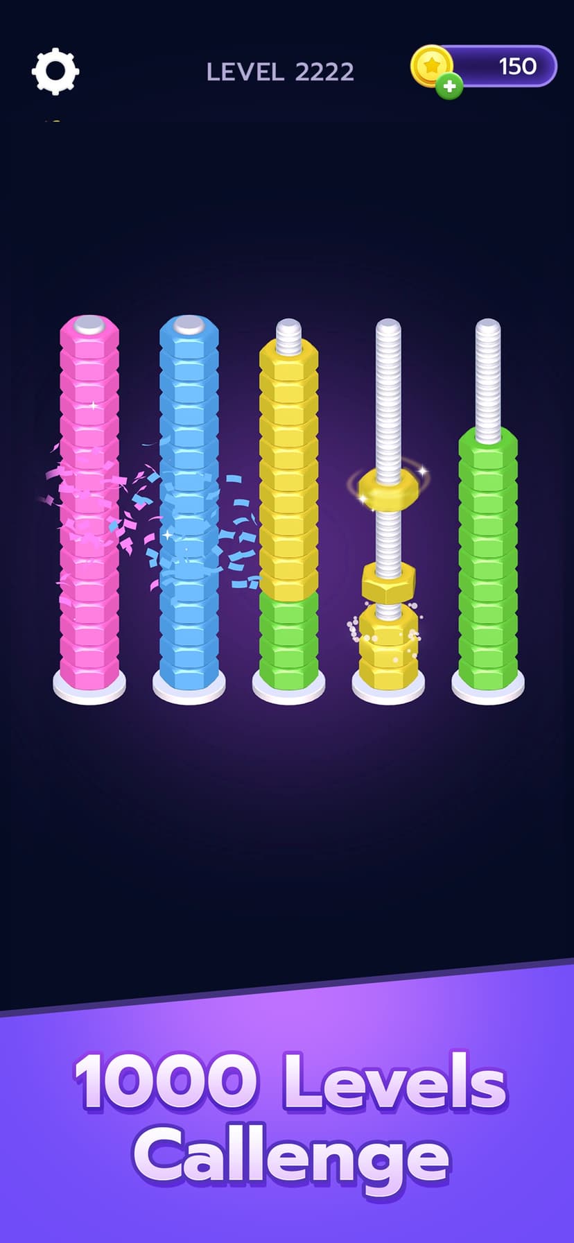 Nuts And Bolts Sort screenshot 2 - screenshot