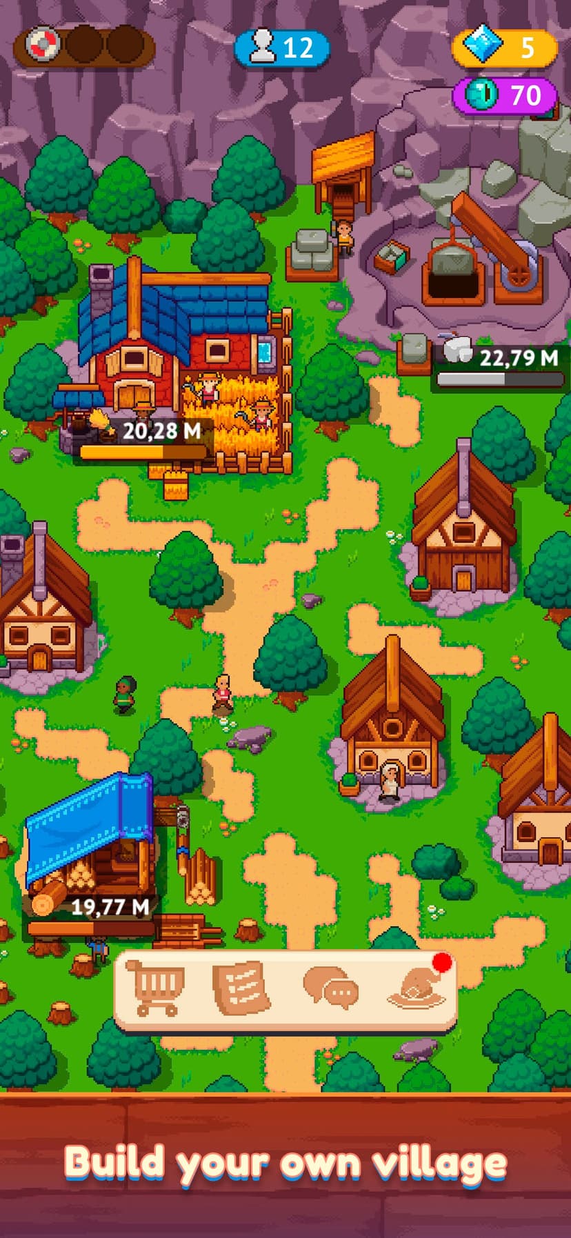Idle Town Master - Pixel Game screenshot 1 - screenshot