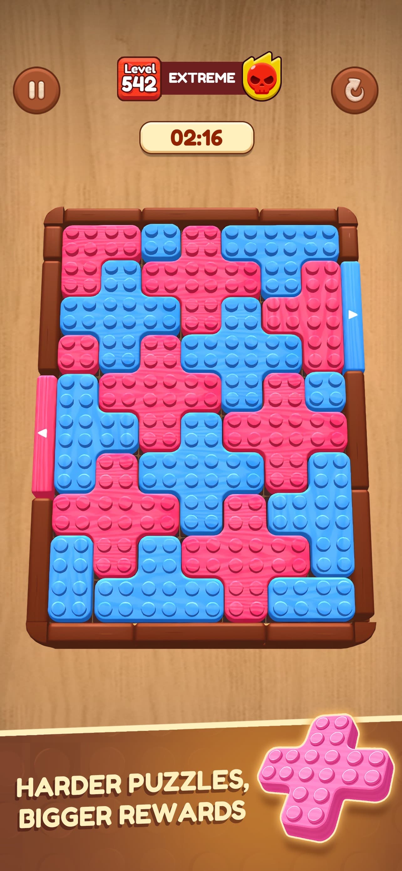 Wooden Slide: Block Escape screenshot 2 - screenshot
