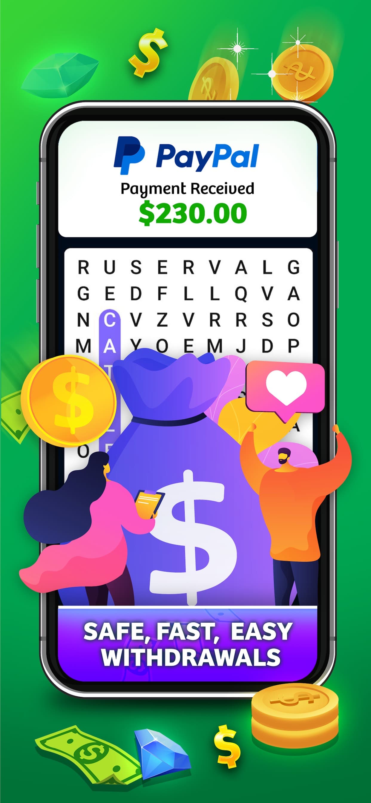Word Search Cash: Money Games screenshot 3 - screenshot