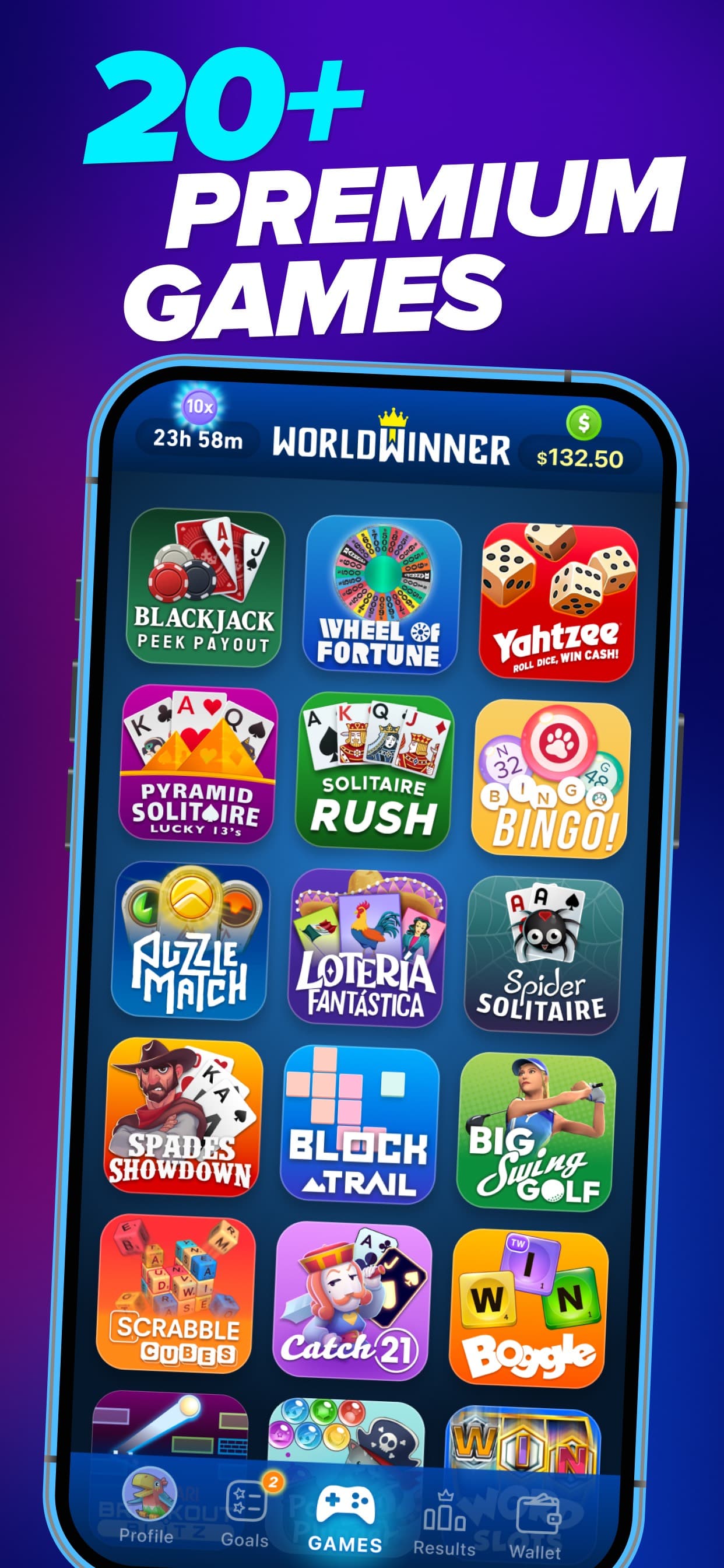 WorldWinner: Play for Cash screenshot 1 - screenshot