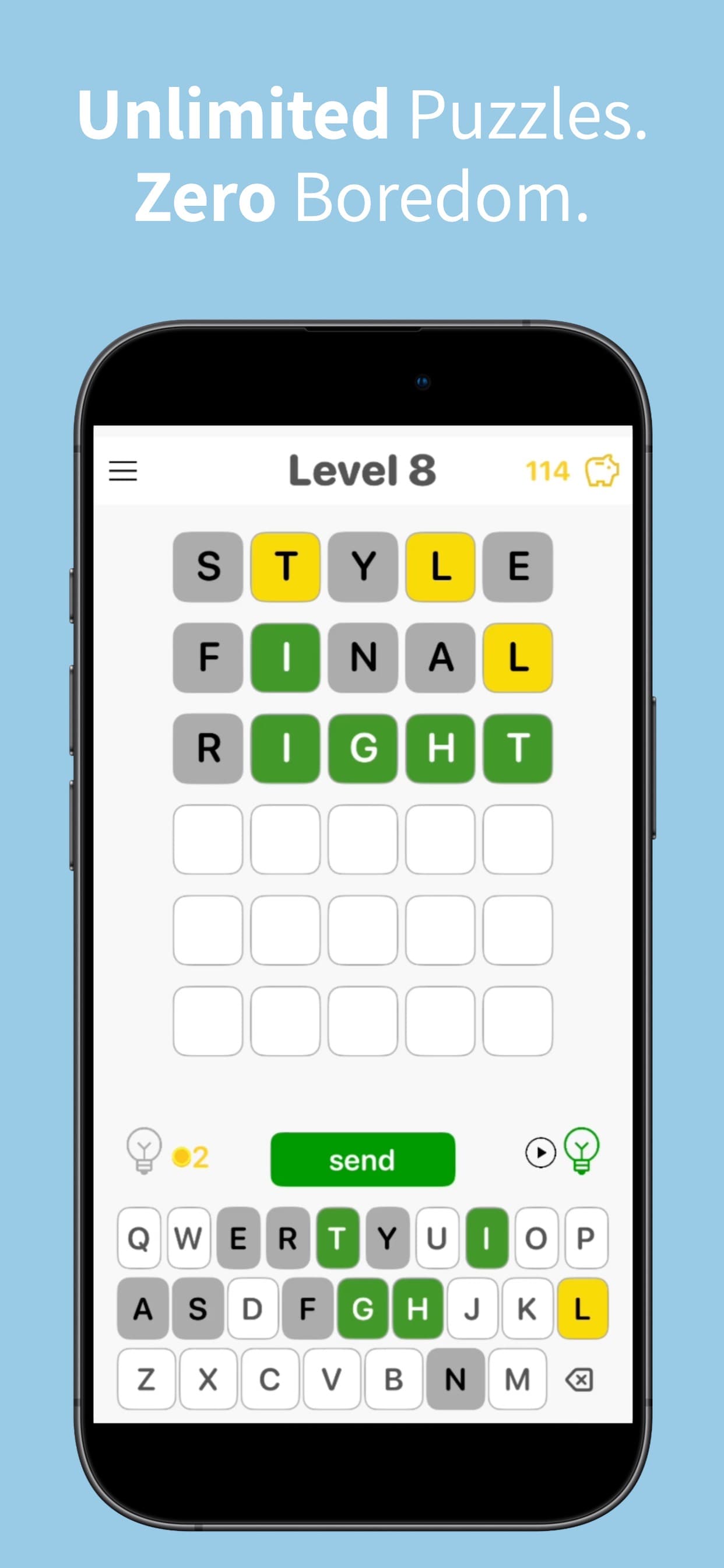 Spicy - Unlimited Word Puzzle screenshot 1 - screenshot