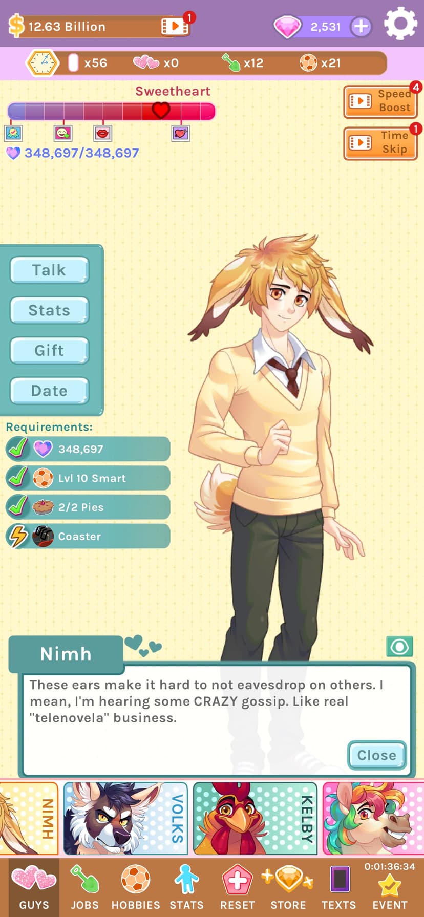 Blush Blush - Idle Otome Game screenshot 1 - screenshot