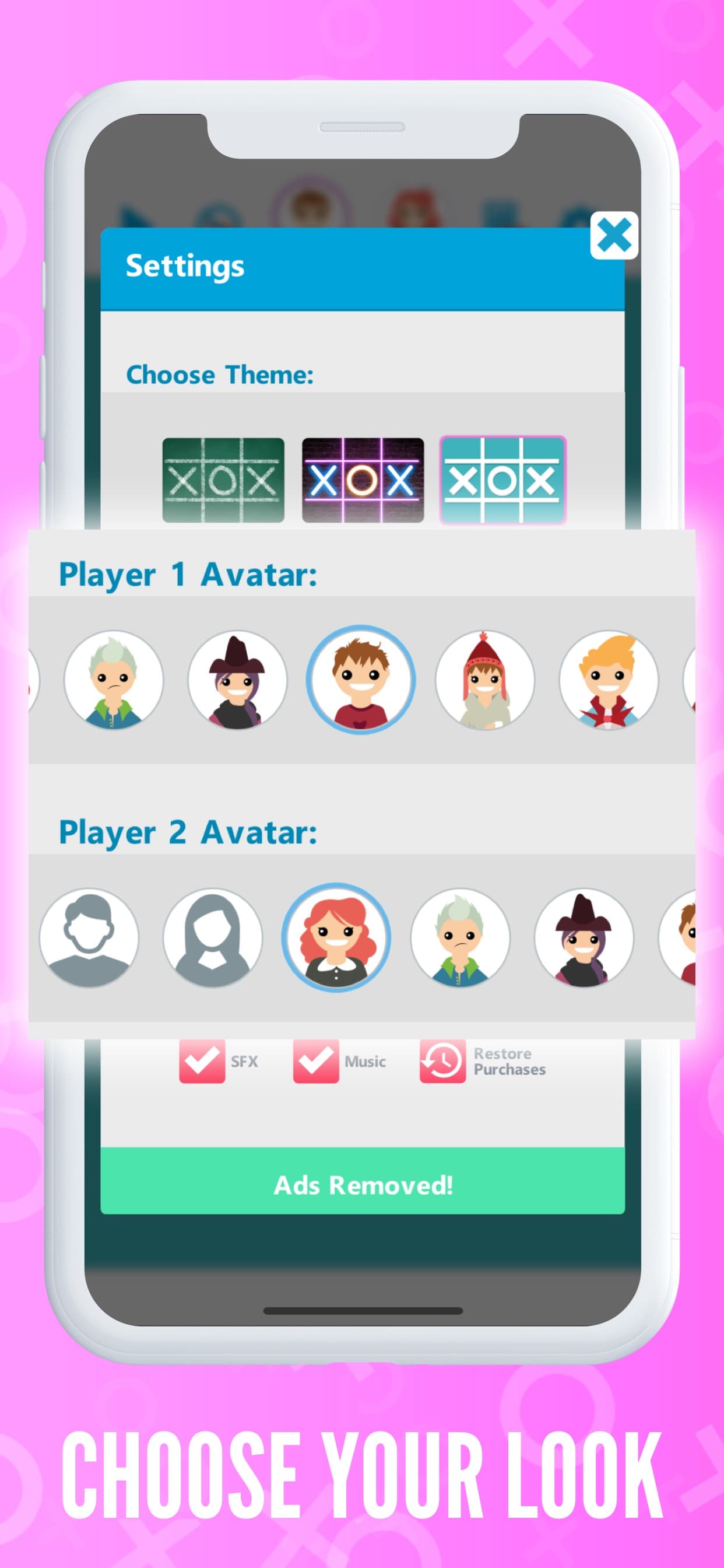 Tic Tac Toe OXO - 2 Player screenshot 3 - screenshot
