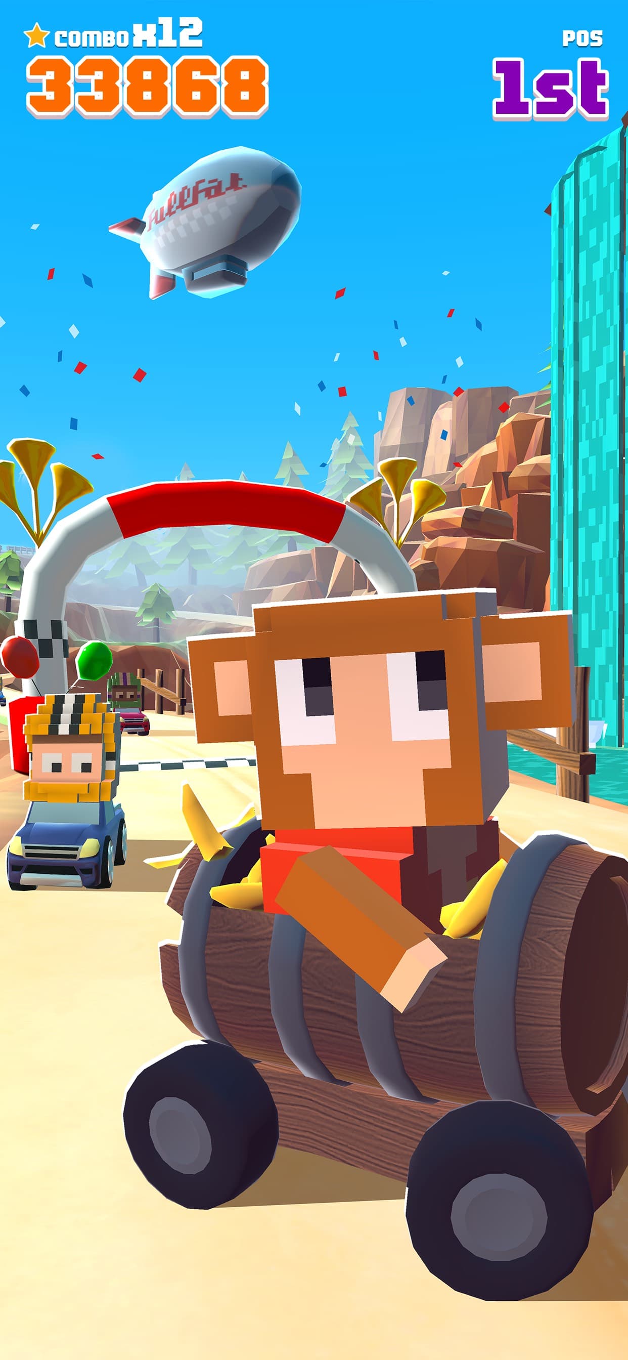 Blocky Racer - Endless Racing screenshot 3 - screenshot