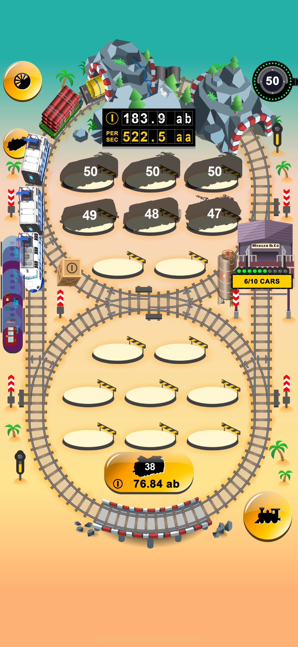 Train Merger: Idle Rail Tycoon screenshot 3 - screenshot