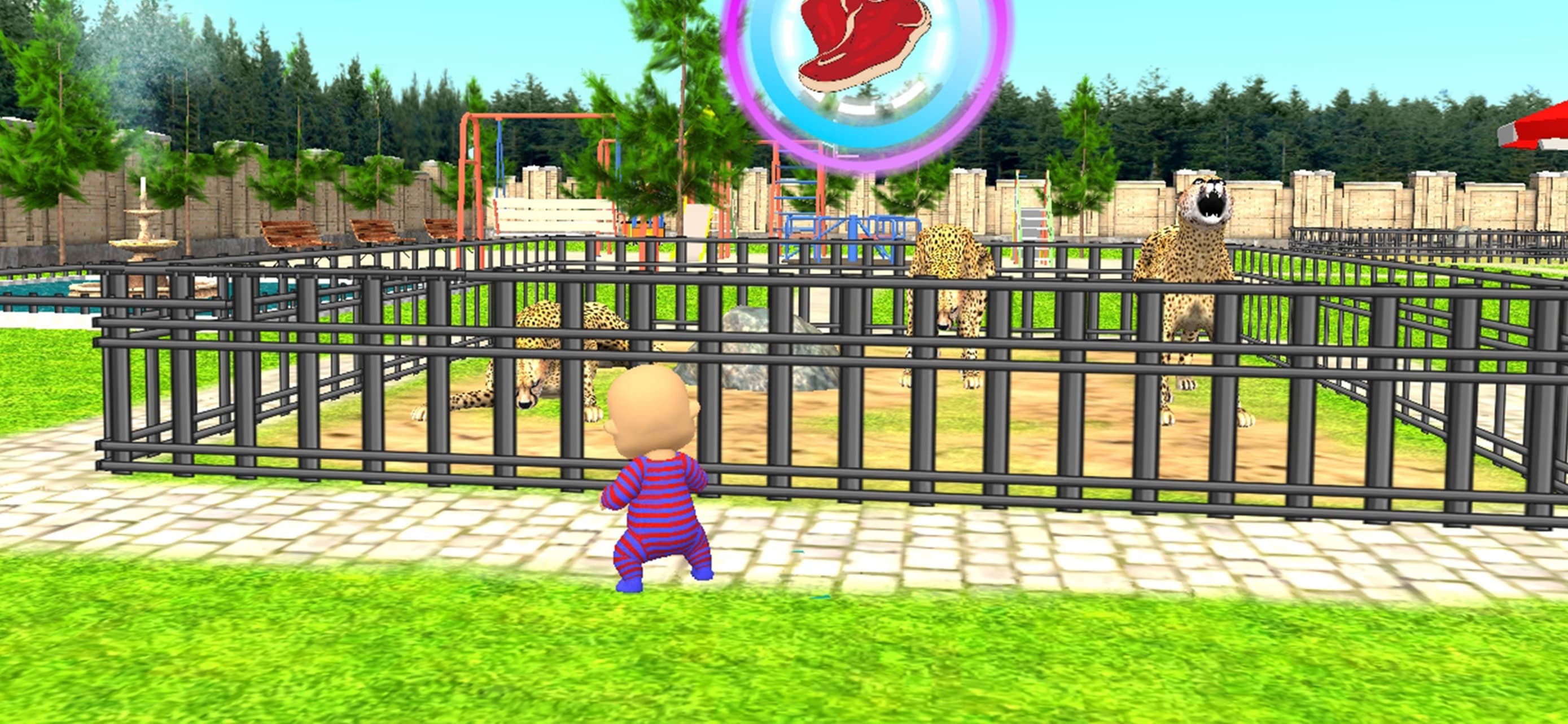 Naughty Baby 3D Daddy Zoo Fun screenshot 1 - screenshot