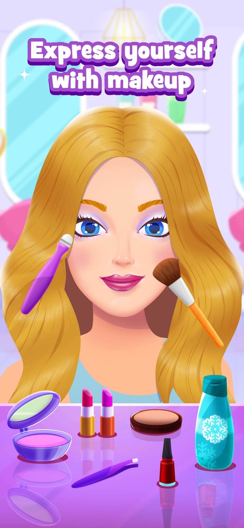 Kids Makeup Games & Hair Salon screenshot 3 - screenshot