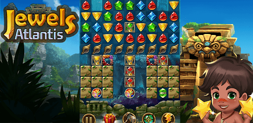 Jewels Atlantis: Puzzle game screenshot 1 - screenshot