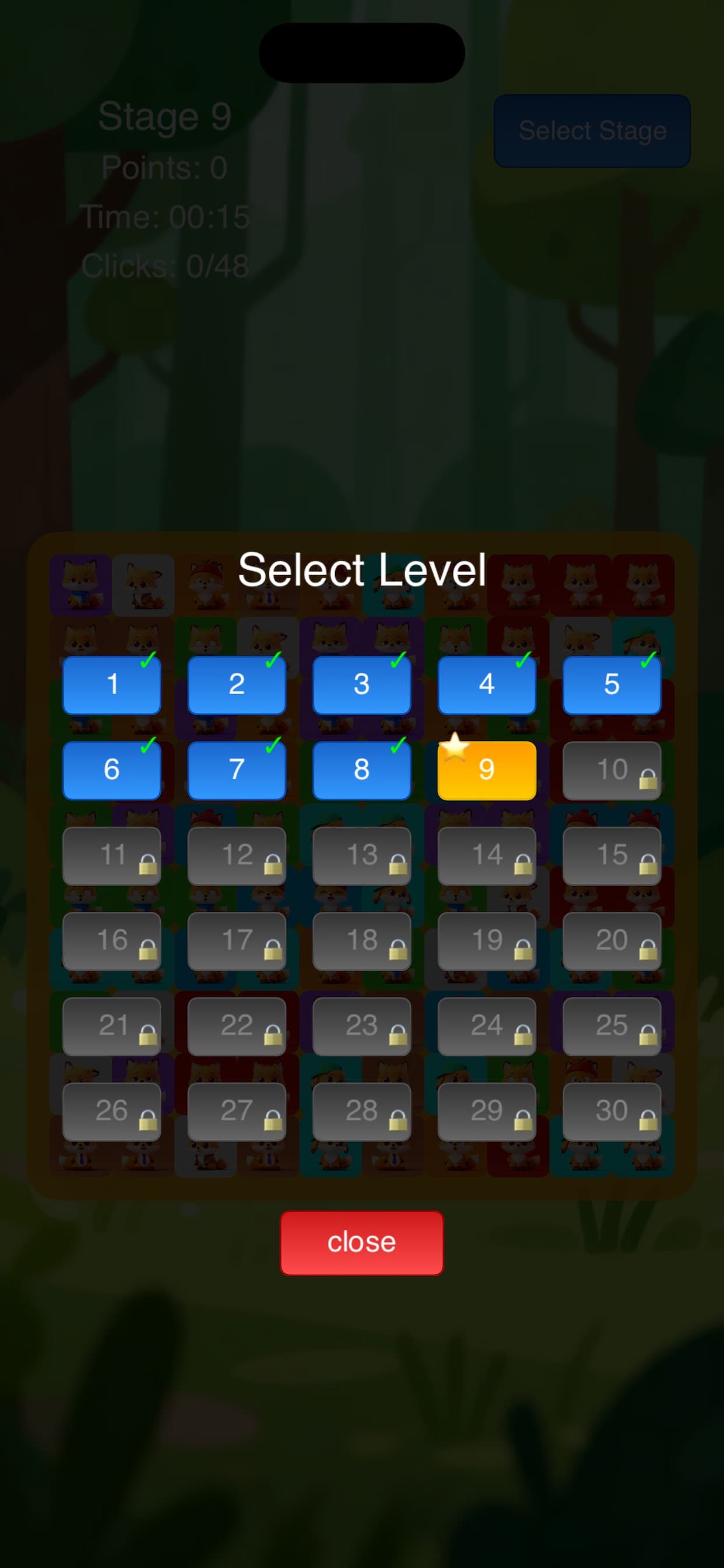 Kitsune Click: Puzzle Pounce screenshot 1 - screenshot